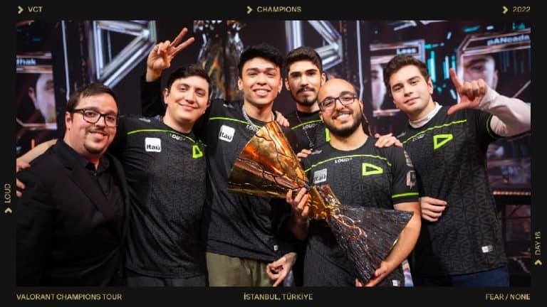 Com QCK e Peu, a LOUD busca novamente o tÃtulo de Campeões Mundiais até hoje: O tÃtulo de Campeões Mundiais (créditos: Riot)
