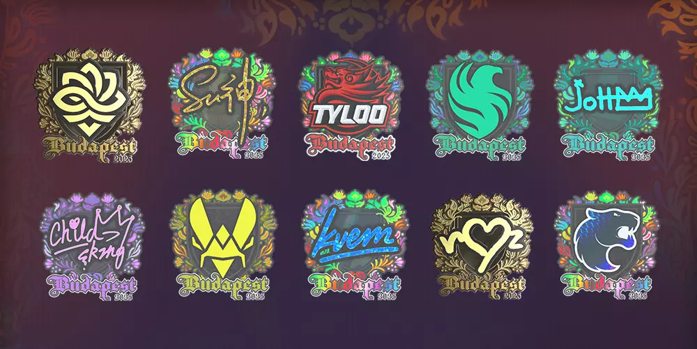 All Sticker Types for Budapest Major 2025