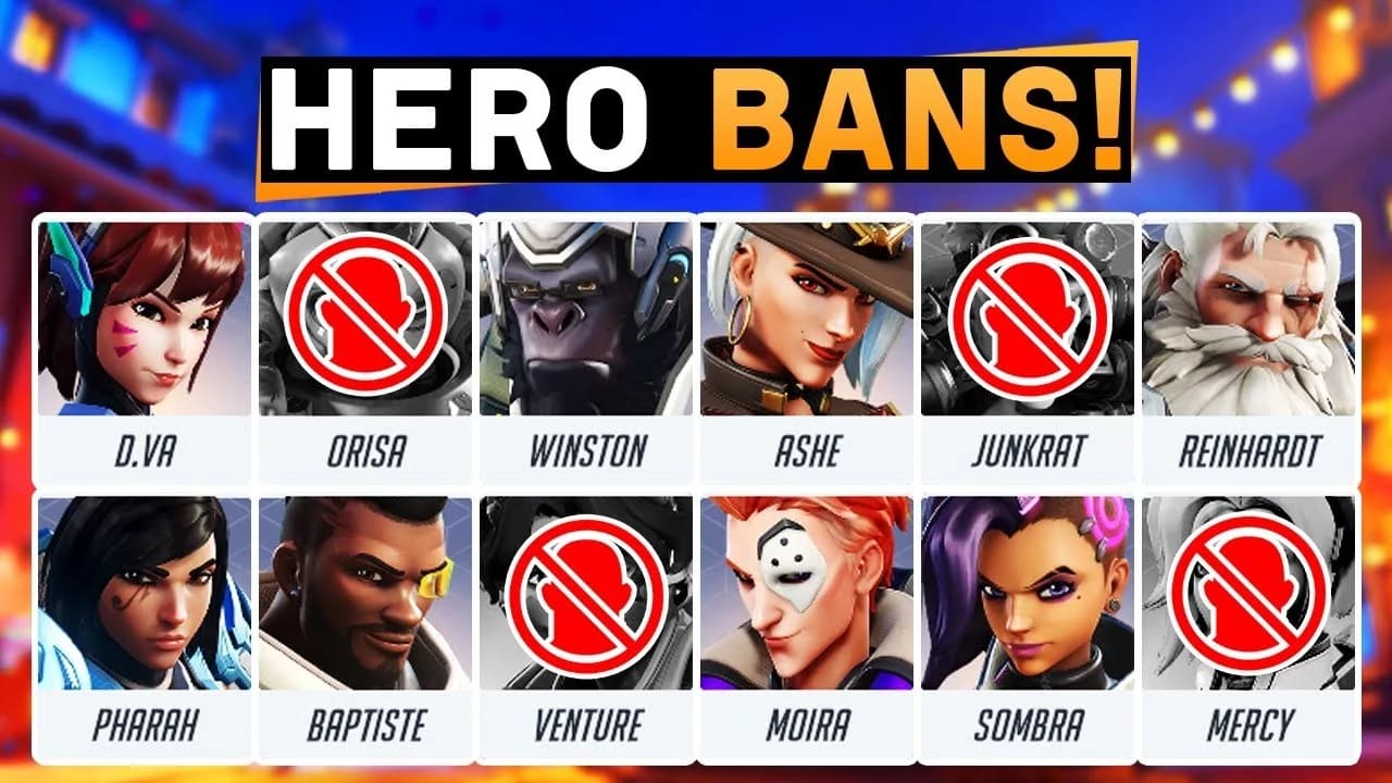 Overwatch 2 Hero Ban Rates so far: All You Need to Know