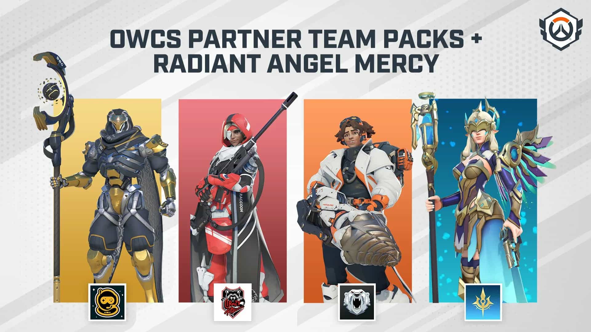 Overwatch 2 Launches New Team Skins and Legendary Radiant Angel Mercy Skin