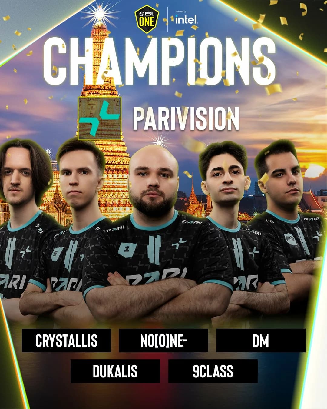 Parivision are Champions of ESL One Bangkok 2024
