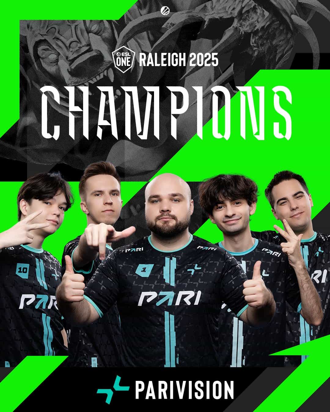 PARIVISION Are The Champions of ESL One Raleigh