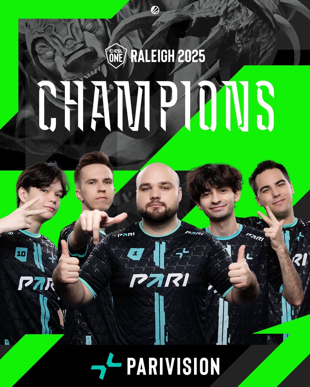PARIVISION Are The Champions of ESL One Raleigh