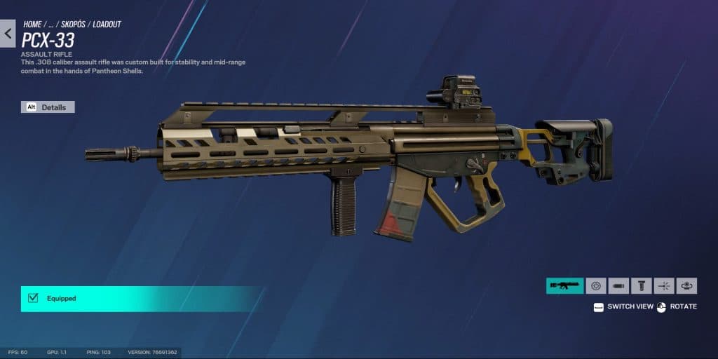 Skopos Primary Weapon PCX-33