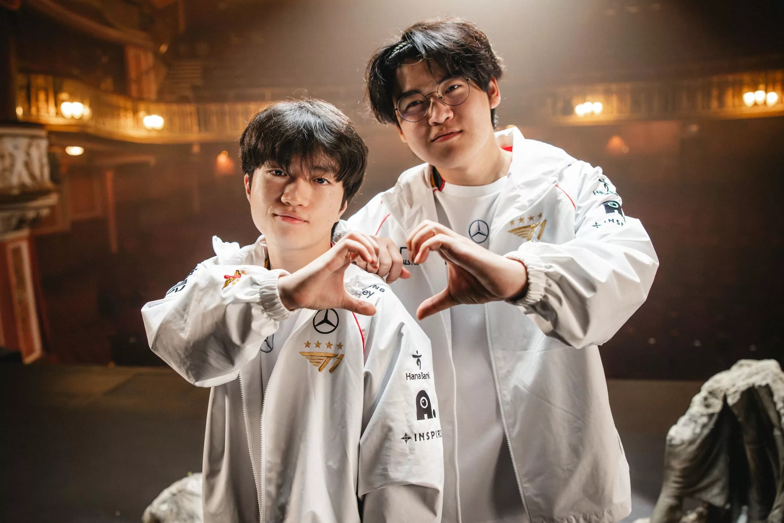 T1 Gumayusi and Keria