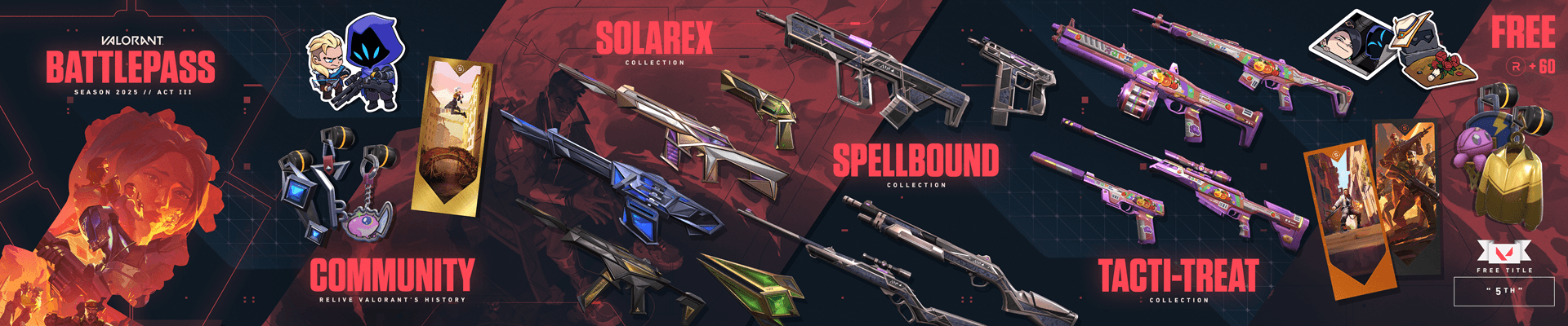 V25A3 Battlepass to celebrate the last 5 years of VALORANT