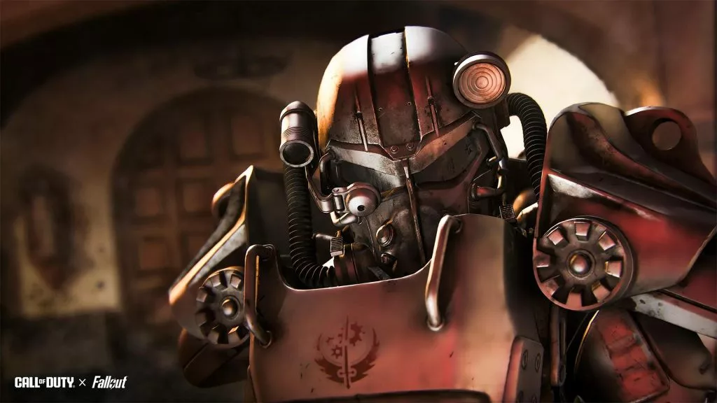 Power Armor from Fallout makes its way into Call of Duty, giving players massive defensive capabilities and advanced weaponry in the Power Armor Royale mode.