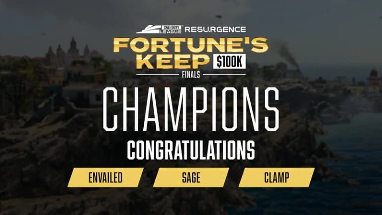 Team Envailed win the Call of Duty Resurgence League FortuneâÂÂs Keep