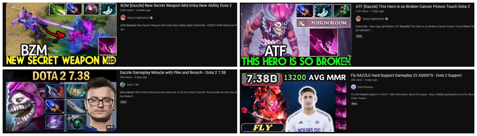 Dazzle is very versatile as we can see here.