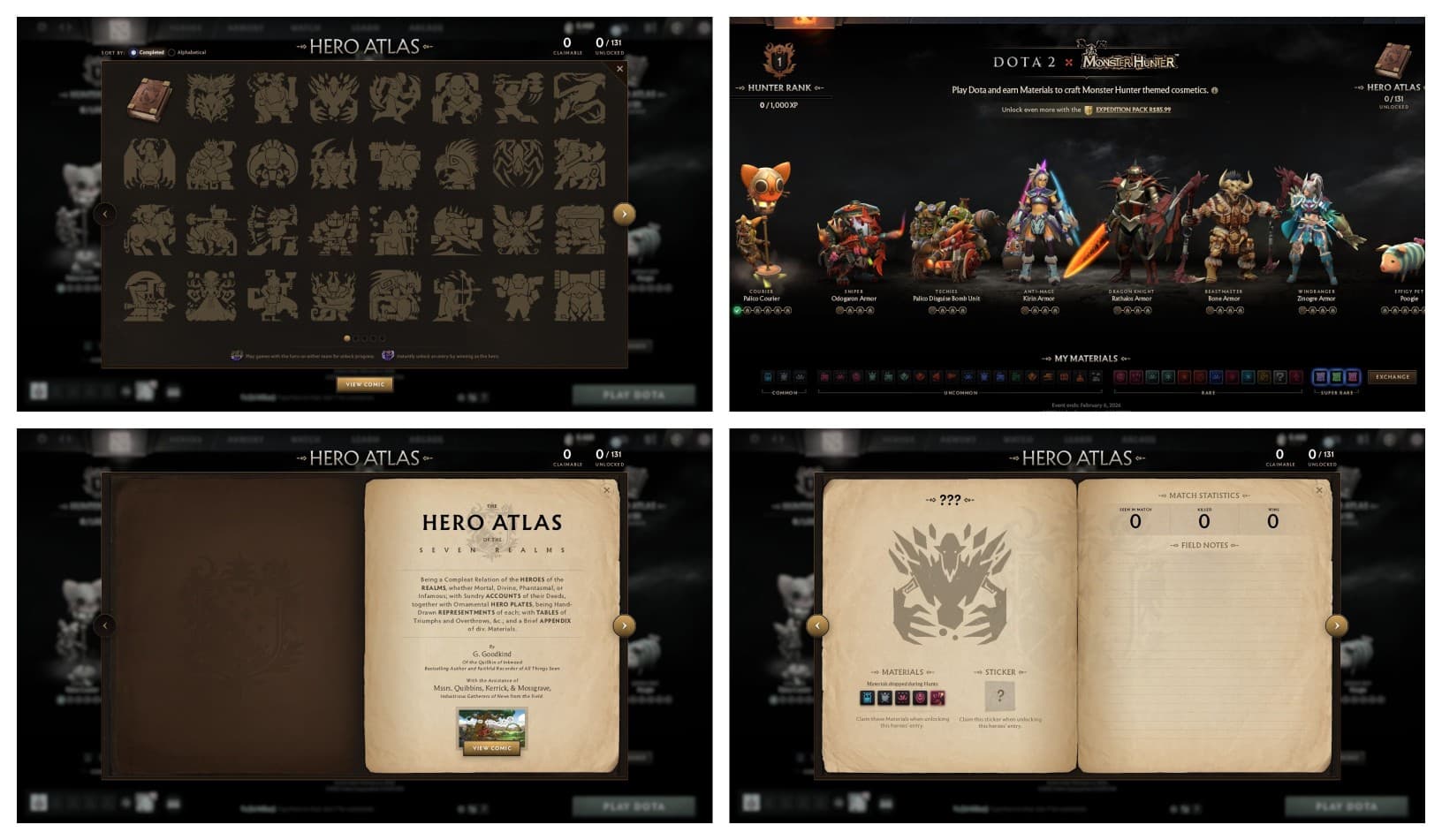 The Hero Atlas of the Seven Realms is the main hub of this event.