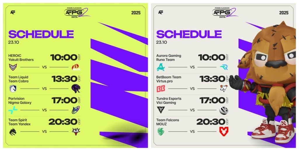 FISSURE PLAYGROUND 2 promotional schedule twitter image.