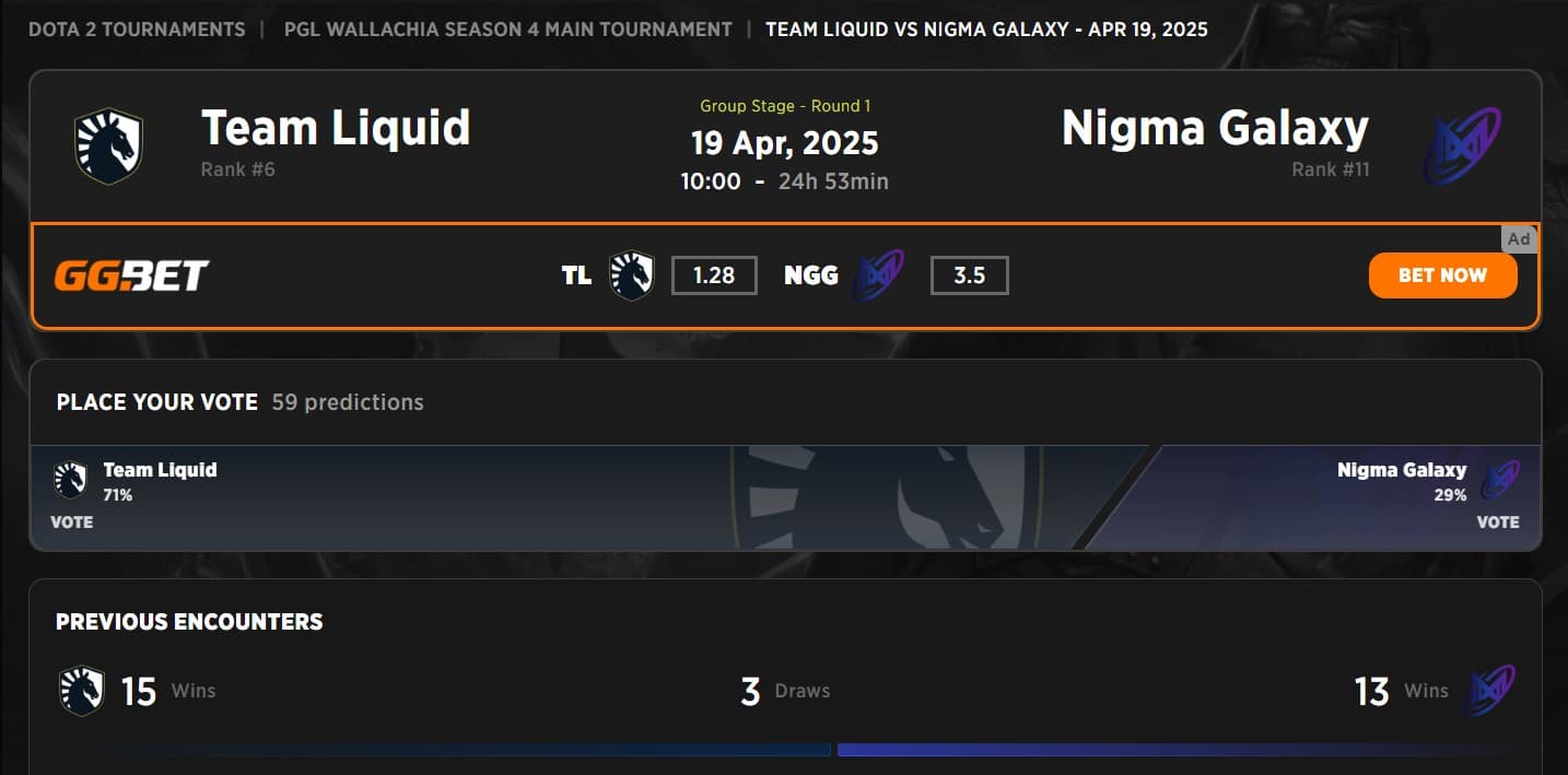 Nigma Galaxy has a shot on a new breakthrough on the PGL Wallachia Season 4.