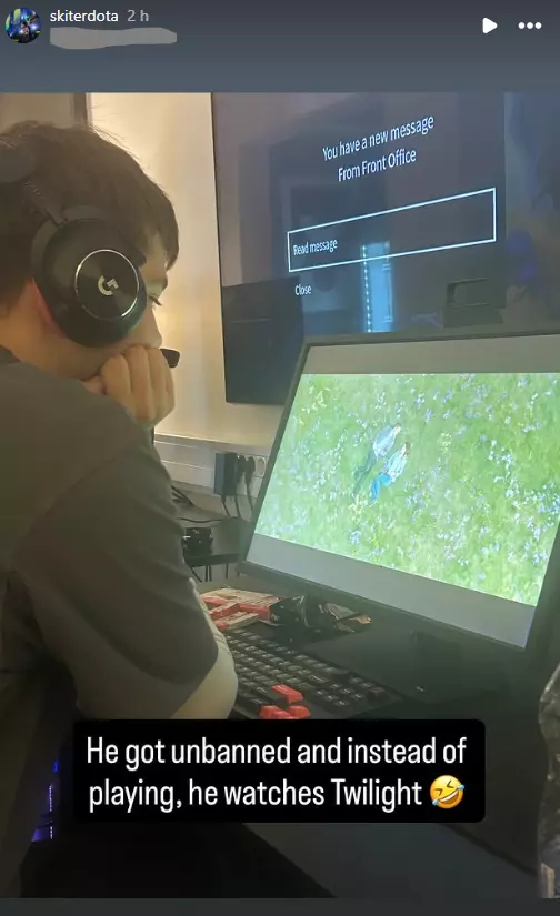 Malr1ne's ban was gone but Dota 2 had to wait.