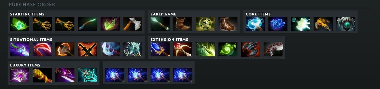 List of items to build Monkey King as a core hero.