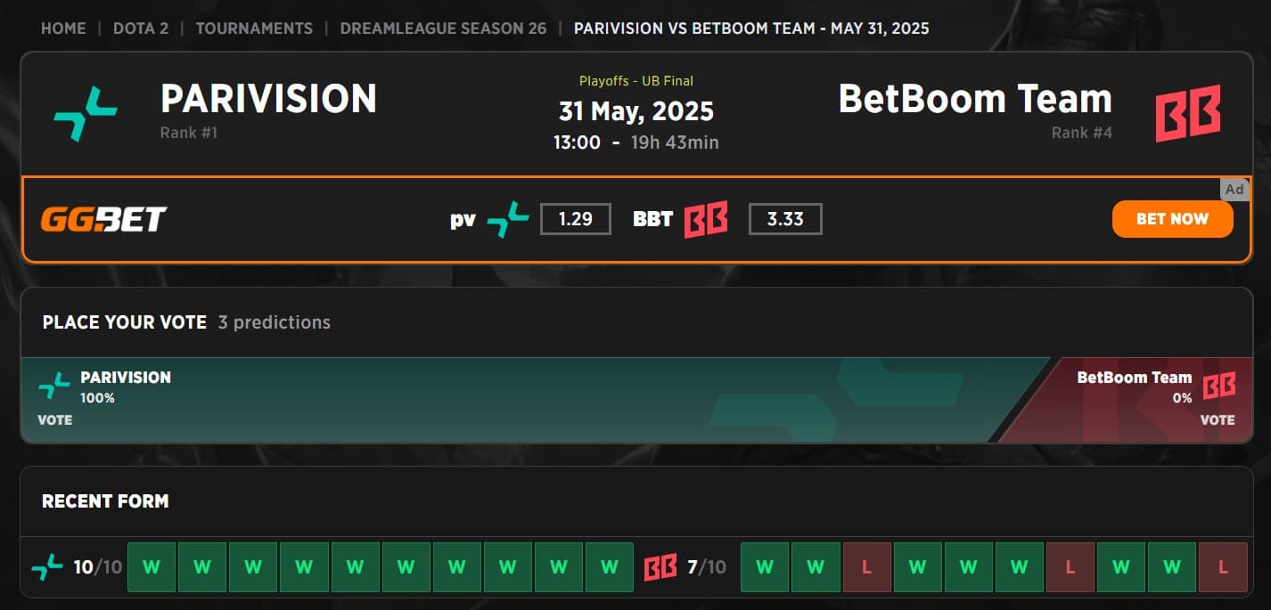 PARIVISION has one last big game before the Grand Finals.