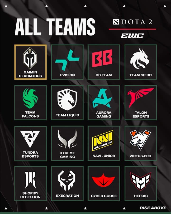 16 teams will get things going on the Esports World Cup 2025.