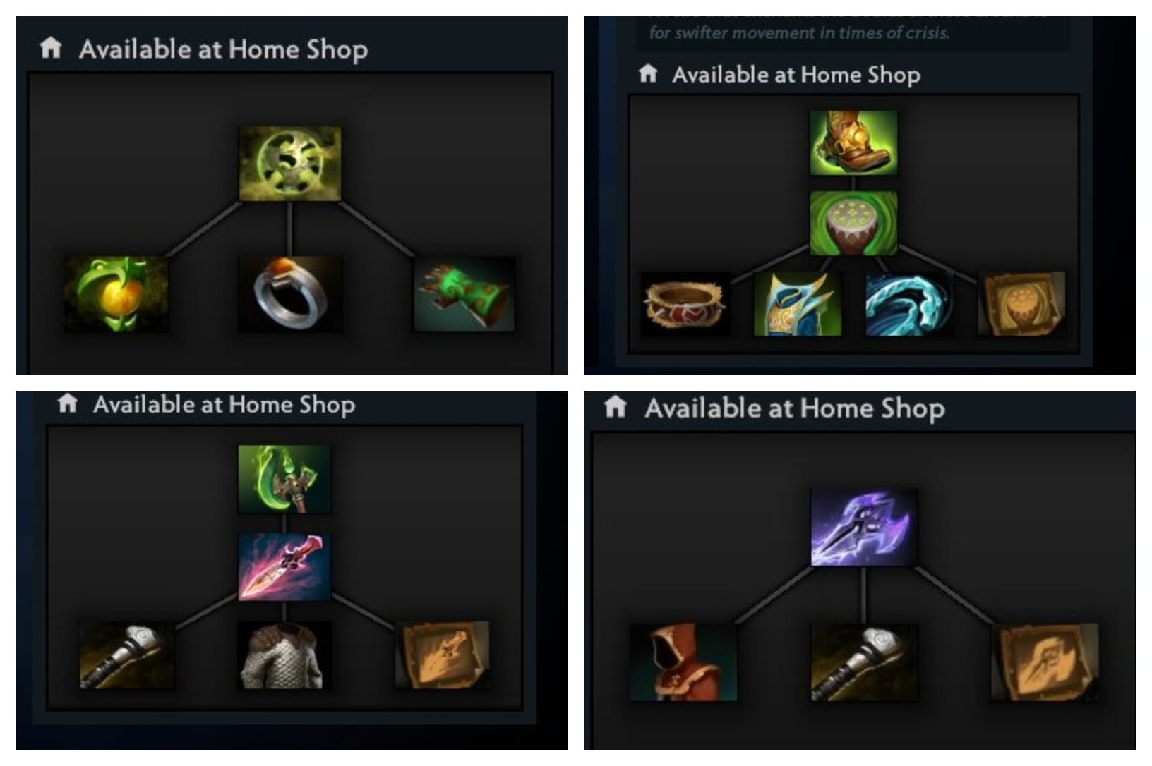 Situational items for Riki as a Soft Support.