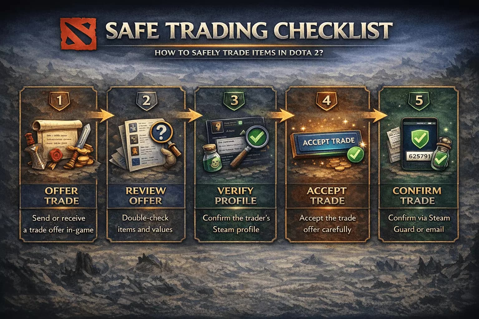 Remember to follow the checklist.