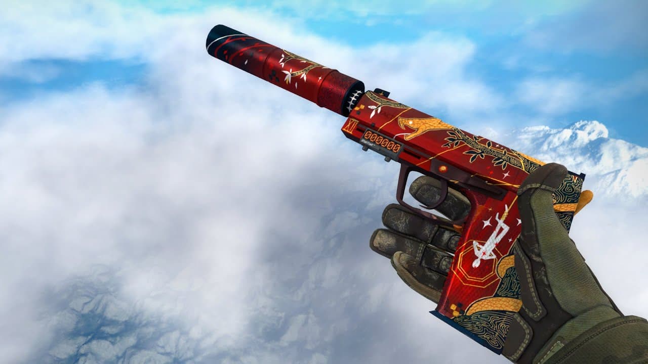 the USP-S the traitor skin in counter-strike
