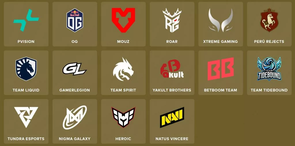 Lineup of teams going into PGL Wallachia Season 6.